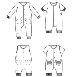 Ikatee Patterns - LISBOA jumpsuit / playsuit - Baby 6M/4Y