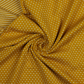 Jaquard Tricot |  Double Face |  Ecru - Ochre