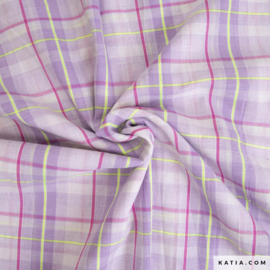 Katia - Fluor Madras Neon - Lilac