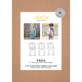Ikatee Pattern | Vega newborn Fleecevest - Baby 1m - 4 jaar