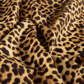 Swimpants Fabric  - Recycled  - Quick Dry  - Leopard   - Brown