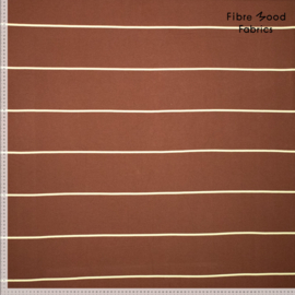 Fibremood 37   - Knit cotton Stripes  - Kornelia Brown