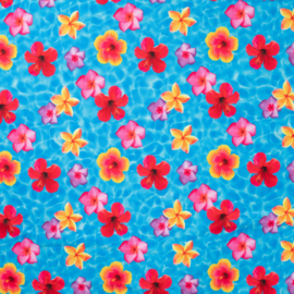 Swimwear UPF 50+ - Chlorinated Resistance - Tropical Flowers