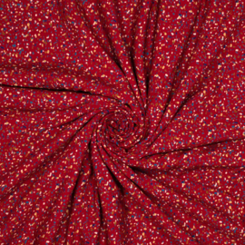 Viscose - Confetti - Dark Red