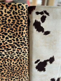Keperkatoen - Leopard  -  Brown