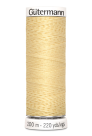 Gutermann garen 200 meter - Zacht Beige Geel 325