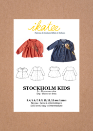 IKATEE | Stockholm Kids blouse / dress - Girl 3/12Y - Paper Sewing Pattern