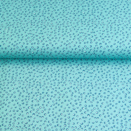 Tricot print | Swafing - Little King - Dot | Aqua