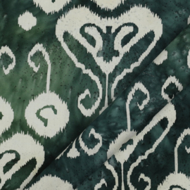 Katoen Print - Batik - Emerald 002
