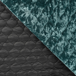 Quilt Velvet Fluweel - Dark Mintgreen