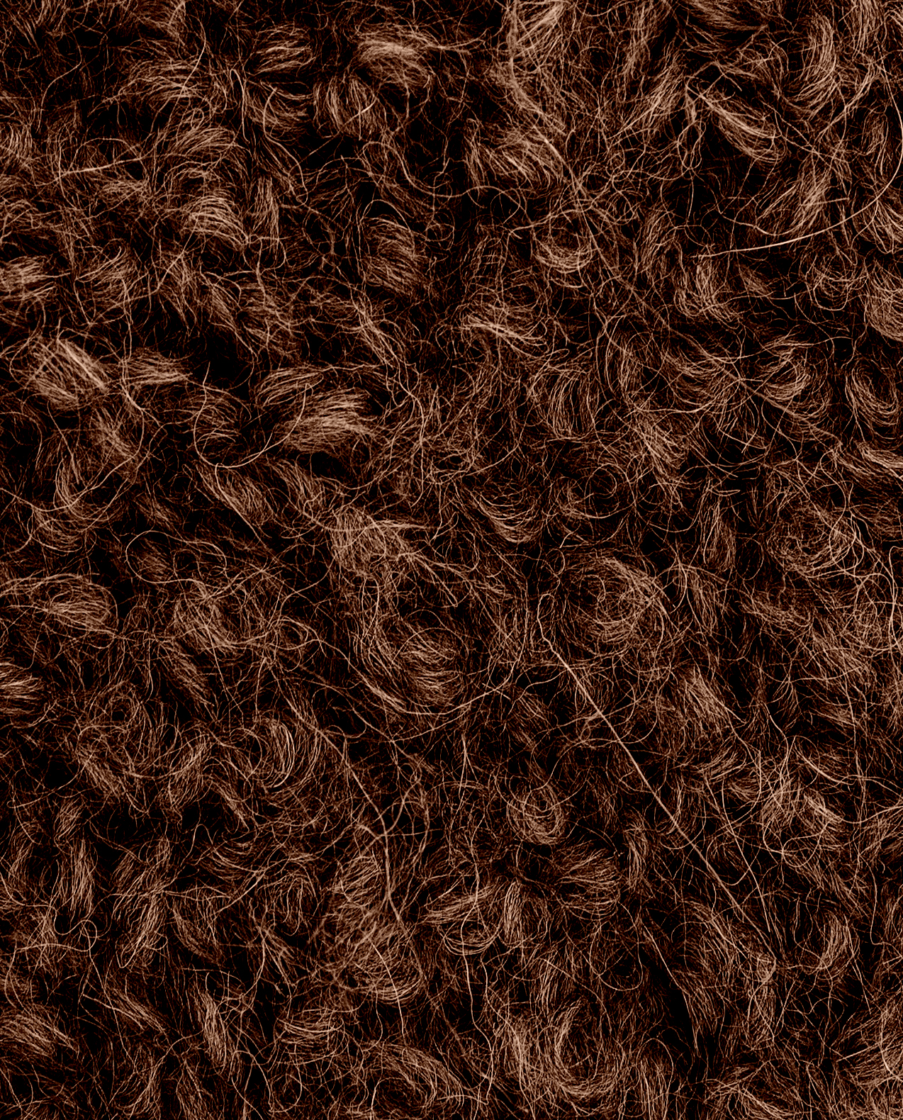 Phil Alpaga Boucle - Chocolat Noir