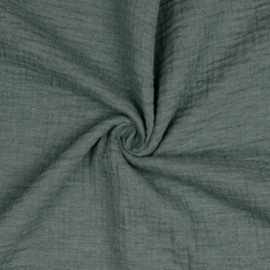 Double Gauze Melange  - Green Melange