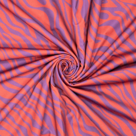 Lycra Yoga - Zebra  - Purple