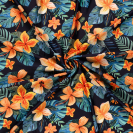 Swimwear UPF 50+ - Recycled  - Tropical Flowers  - Marine