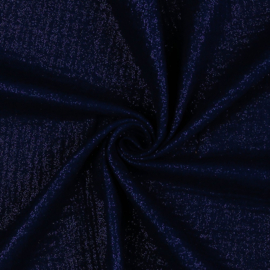 Double Gauze Glitter - Verhees Textiles - Dark Blue