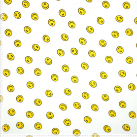 Badstof - Smiley - Wit