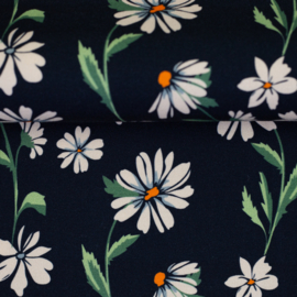 Swafing - Sizilien - Jersey Viscose - Flowers - Navy