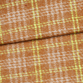 A la Ville - Wollen Ruit - Camel Fluo Groen