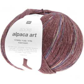 Rico Design - Socks - Alpaca Art 4 ply - Bordeaux 002