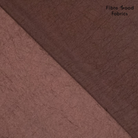 Fibremood 37   - Woven Acetaat    - Shiny - Willow  - Dark Brown