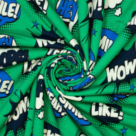 Jogging Print - WOW - Green