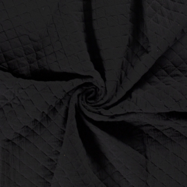 Double Gauze - Mousseline Quilted | Black 069