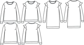 IKATEE | JASMIN Mum sweatshirt/dress -34-46 - Paper Sewing Pattern