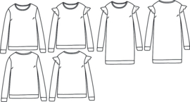 IKATEE | JASMIN Mum sweatshirt/dress -34-46 - Paper Sewing Pattern