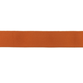 Elastiek uni - 4 cm - Roest