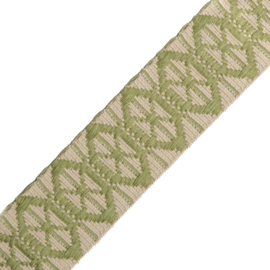 Jacquard Tassenband 4cm breed - Light Green