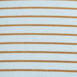 Badstof Stretch  - Stripes   -  Light Blue Caramel