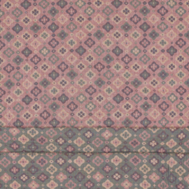 Verhees Textiles - Double Gauze - Double Sided -  Jacquard - Pink