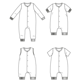 Ikatee Patterns - GABY Jumpsuit -PJ - Unisex 3/12