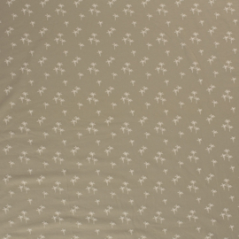Tricot Print - PalmTree -026 - KhakiGreen