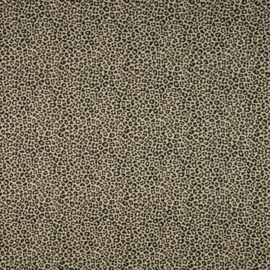 Katoen Print | Leopard - Sand