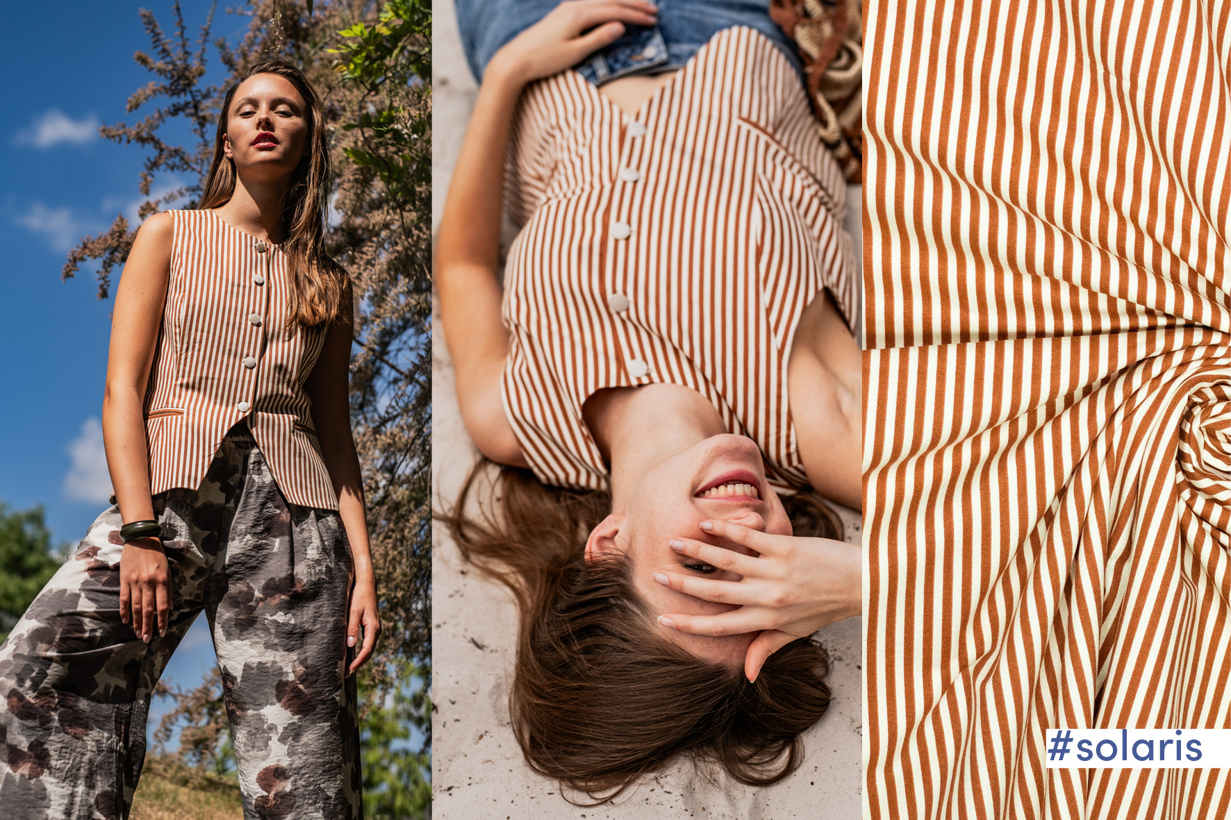 Fibremood editie 34 -  Katoen Stripes  - Solaris  - Brown White 