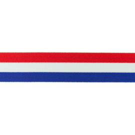 Elastiek | 4 cm breed  | Vlag Nederland 