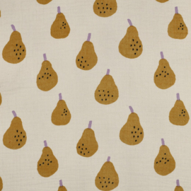 Verhees Textiles - Double Gauze - Organic  - Jennifer Bouron - Pears