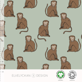 Elvelyckan Design | Jersey  Organic  | Monkeys