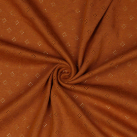 Tricot Uni -| Pointelle | Cognac 032