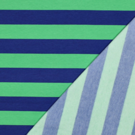 Verhees  - Soft Sweat  - Stripes  - Geese - Blue Green