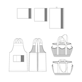 Ikatee Pattern | Osaka Kitchen Accessories - Paper Sewing Pattern