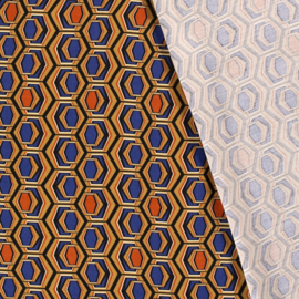 Viscose Twill - Abstract - Cobalt