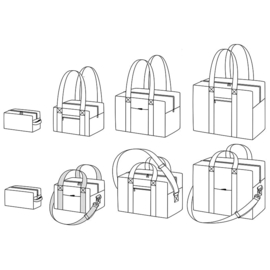 Ikatee Patterns - Voyage  - Travel Bag and Vanity Case  - Paper Sewing Pattern