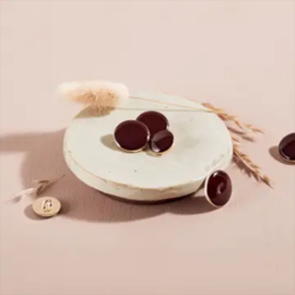 Atelier Brunette - Dotty Buttons - Rust - 15 mm