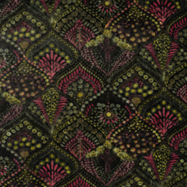 Velours - Art Deco Print - Olive