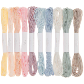 Rico Design - Borduurgaren Set - 10 Bosjes  - Pastel Dark