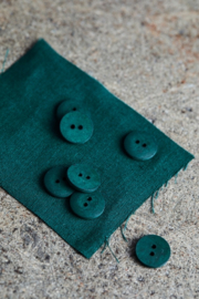 Mind the Maker | Curb Cotton  Button - 18 mm - Bottle Green