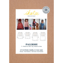 Ikatee Patterns - Palerme Blouse or Dress - Baby 6mnd-4y - Paper Sewing Pattern