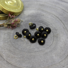 Atelier Brunette  Buttons |  Jewel - Black  9 mm